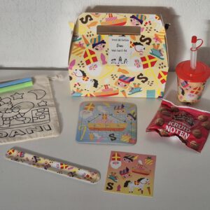 Happymeal box sinterklaas - met inkleurbaar zakje