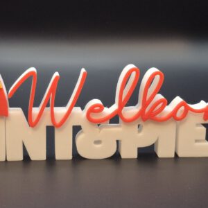 3D woord welkom sint & piet