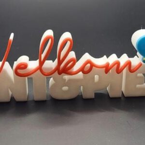 3D woord welkom sint & piet
