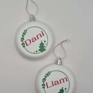 Gepersonaliseerde kerstballen