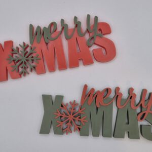 Merry xmas decoratie woord