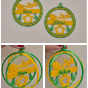 Kerstbal in fortuna kleuren