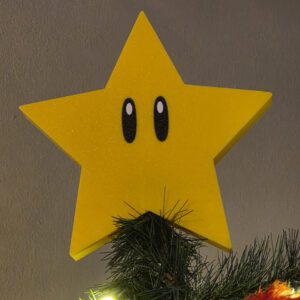 Kerstboom piek mario ster