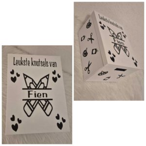 Knutsel bewaardoos wit