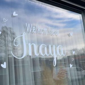 Geboorte raamsticker