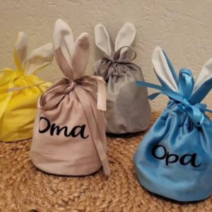 Mandjes met eigen tekst