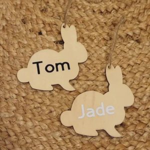 Konijn hanger hout