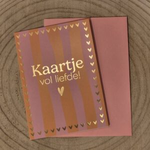 Wenskaart kaartje vol liefde