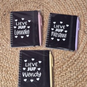 Notitieboekje met pen