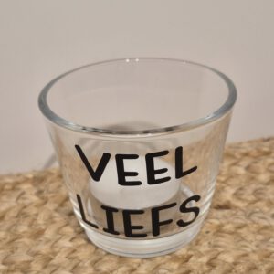 Theelichtje veel liefs zwart