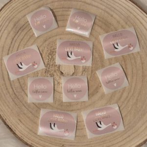 Stickers hallo lieve baby / hello little one