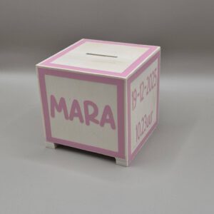 Spaarpot hout – eigen ontwerp mogelijk