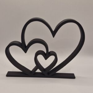 Decoratie beeld 3hartjes