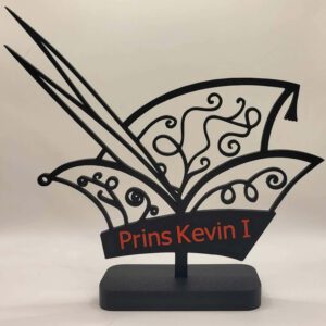 Prinsensteek klein op standaard gepersonaliseerd