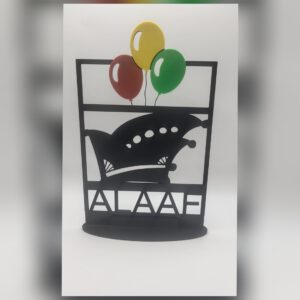 Alaaf staande lijst met prinsensteek + ballonnen