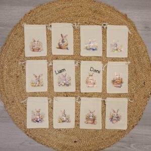 Paaszakje met afmeting en naam