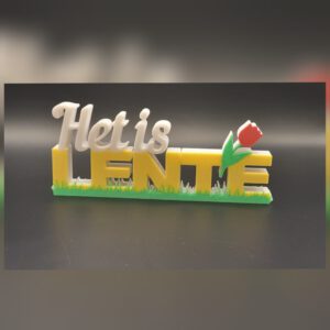 3D woord het is lente