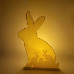 Paasdecoratie inclusief led waxinelichtje