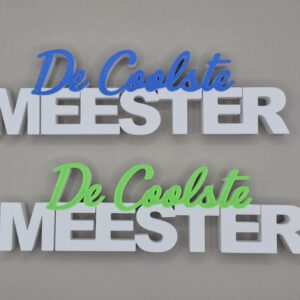 3D woord de coolste meester