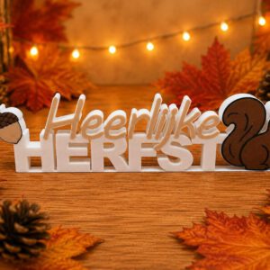 3D woord heerlijke herfst 2