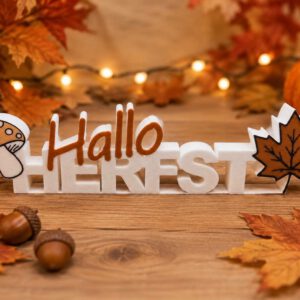 3D woord hallo herfst 2