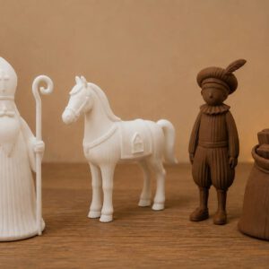 Sint/piet set van 4