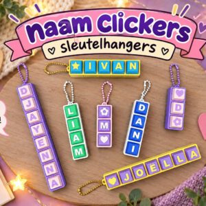 Naamclickers sleutelhangers
